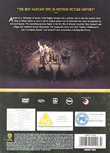 The Lord of the Rings: The Fellowship of the Ring [DVD] [2020] - Fantasy/Adventure [DVD]