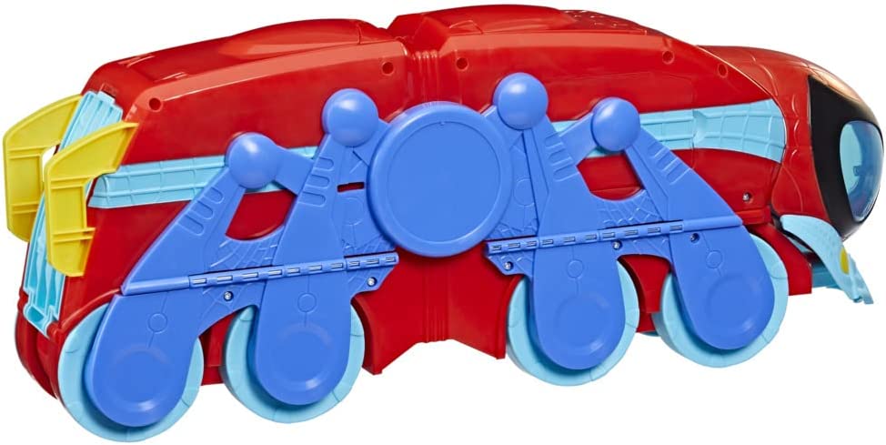 Hasbro Marvel Spidey and His Amazing Friends Spider Crawl-R 2-in-1 Deluxe Headquarters Playset - Vehicle to Tower with Lights & Sounds 3