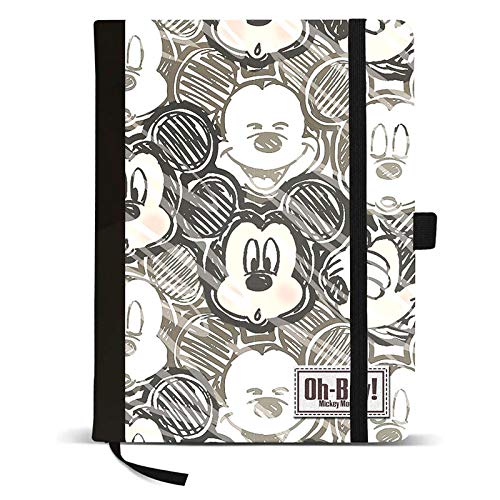 Mickey Mouse-KM-37551 Journal, Multi-Coloured (Karactermania KM-37551)