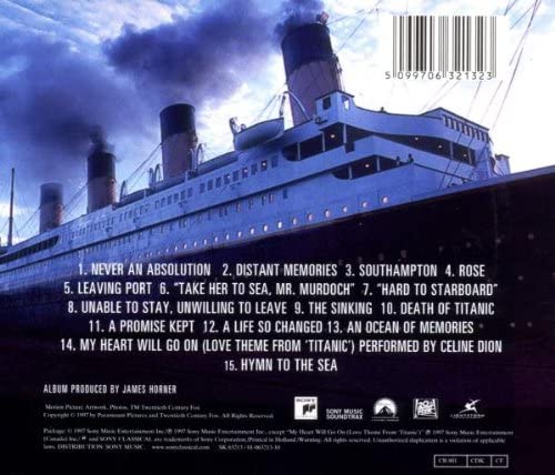 Titanic : Music from the Motion Picture [Audio CD]