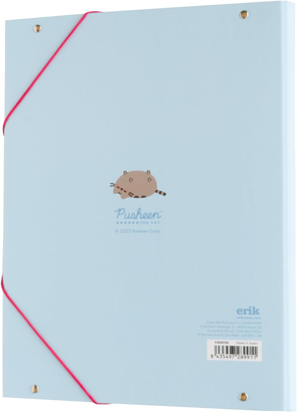 Grupo Erik Pusheen A4 File Folder | 13.4 x 10 inches - 34 x 25.5 cm | 3 Flap Folder
