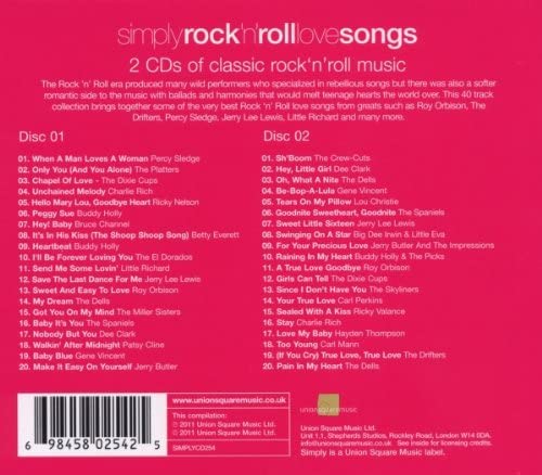 Simply Rock 'n Roll Love Songs [Audio CD]