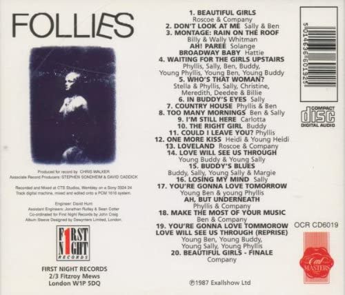 Follies Highlights From Original London Cast Recording, 1987