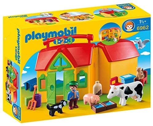 Jouets Playmobil 1.2.3. Meeneemboerderij met dieren (1 Jouets)