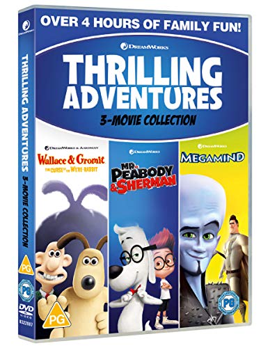 Thrilling Adventures (Wallace & Gromit: Curse/ Mr Peabody & Sher/Megamind) [DVD] - Animation [DVD]