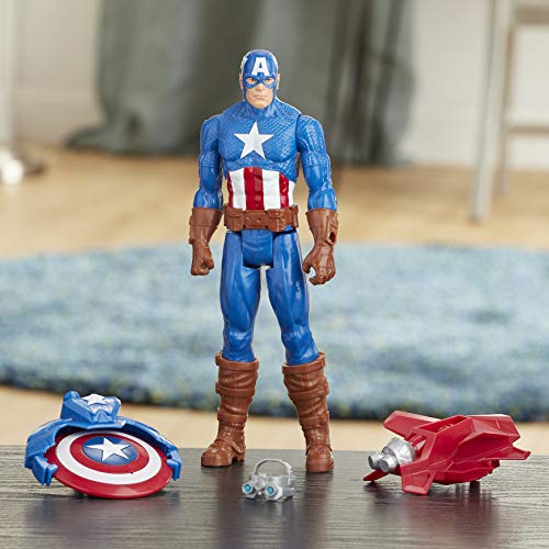 Marvel Avengers Titan Hero Series Blast Gear Captain America 30 cm Jouet