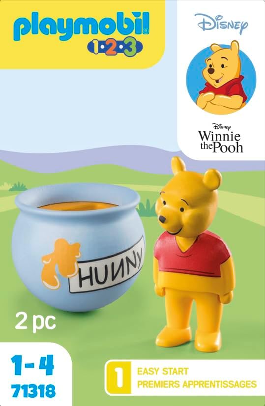 Playmobil 71318 1.2.3 & Disney: Winnie's Counter Balance Honey Pot, Disney