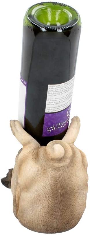 Nemesis Now Guzzlers Pug Wine Bottle Holder 21cm Fawn