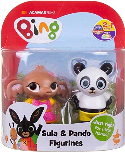 Ensemble de deux figurines Golden Bear Bing and Friends Figurines Sula et Pando