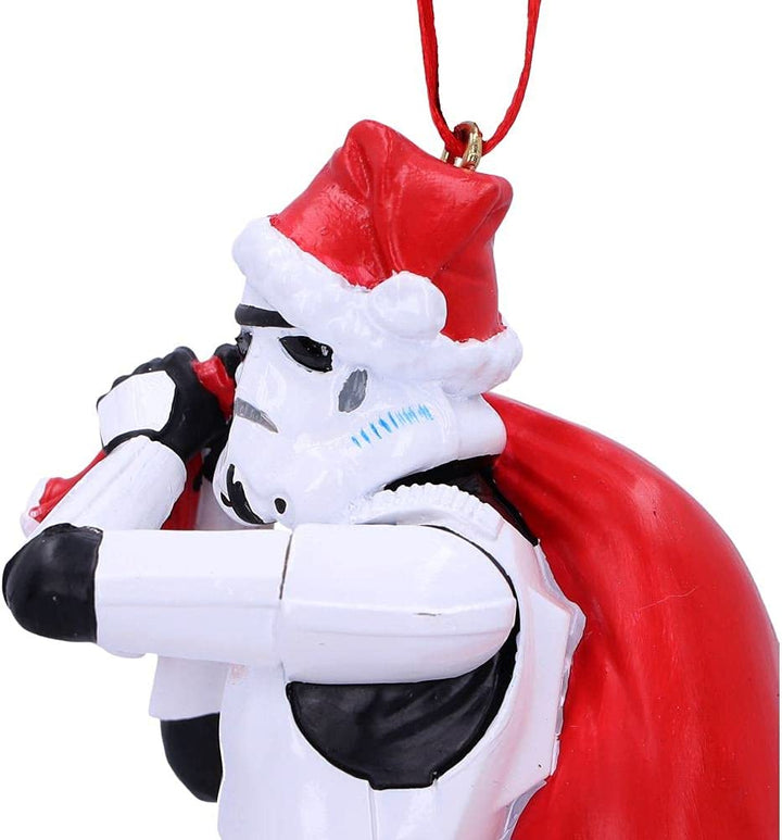 Nemesis Now Stormtrooper Santa Sack Hanging Ornament 13cm, White