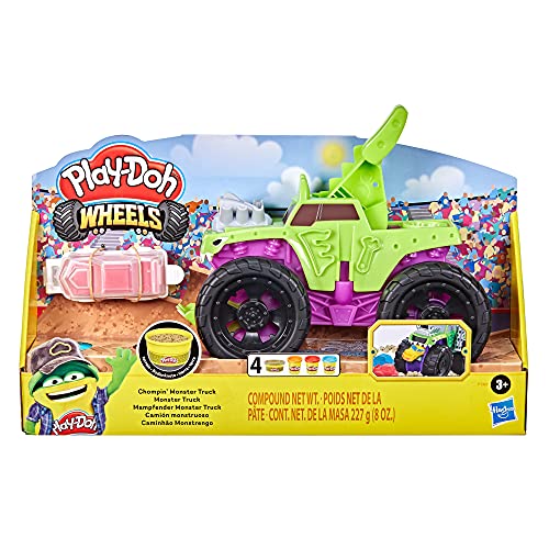 Play-Doh Chompin' Monster Truck - Creative Vehicle Playset for Kids 3+ 4
