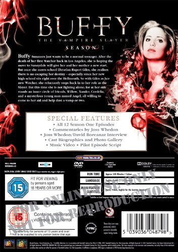 Buffy the Vampire Slayer - Season 1 - Horror fiction [DVD]