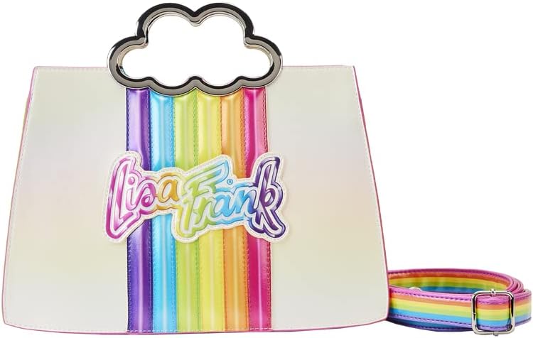 Loungefly Lisa Frank Rainbow Cloud Handle Crossbody Purse