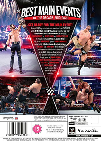 WWE: Best Main Events of the Decade 2010-2020 [DVD] - Action [DVD]
