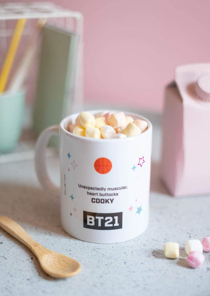 BT21 Official Merchandise Cooky Ceramic Mug | 35 cl - 350 ml