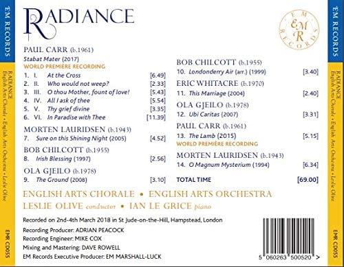 English Arts Chorale - Radiance [Audio CD]