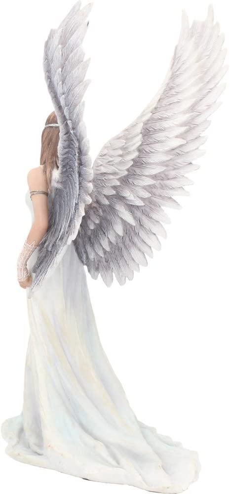 Nemesis Now Spirit Guide Anne Stokes Angel Figurine, White, 24cm, Resin