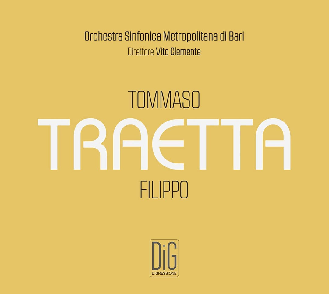 Traetta: Sinfonie [Orchestra Sinfonica di Bari; Vito Clemente] [Digressione Musi [Audio CD]