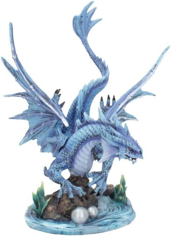 Nemesis Now Anne Stokes Adult Water Dragon Figurine, Blue, 31cm
