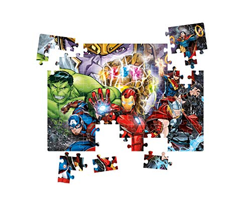 Clementoni 20181, Marvel Brilliant Puzzle for Children - 104 Pieces, Ages 6 year