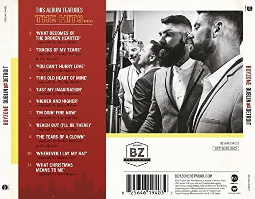 Dublin To Detroit - Boyzone  [Audio CD]