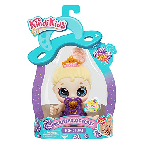 Kindi Kids Teenie Tiara Scented Kisses Little Sister Official Baby Doll with Big