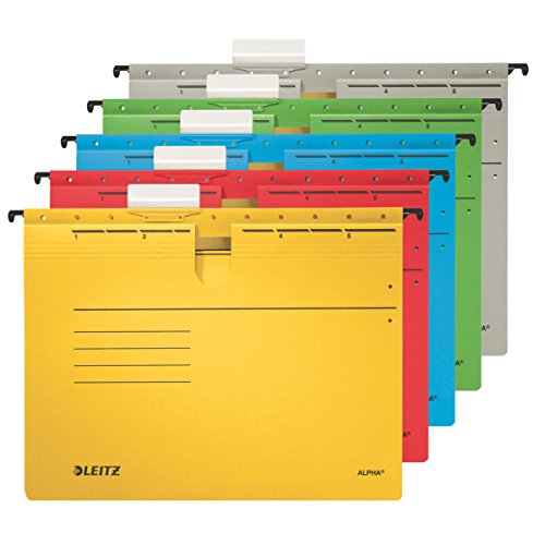 Leitz Alpha-Suspension File Coloured Card Green CFM