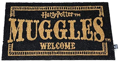 Harry Potter Muggles Welcome Doormat Official Merchandising Reference DD Home Textiles Unisex Adult, Multicoloured (Multicoloured), Single