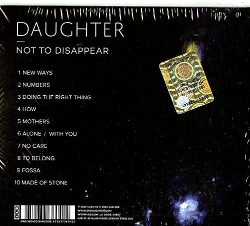 Not To Disappear - Daughter [Audio CD]