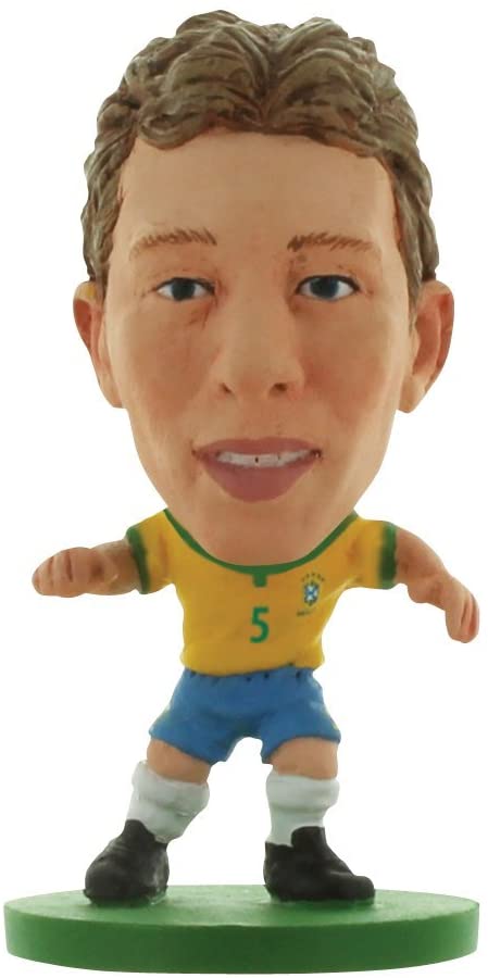 SoccerStarz Brazil International Blister de figurines comprenant le kit maison Lucas Leiva