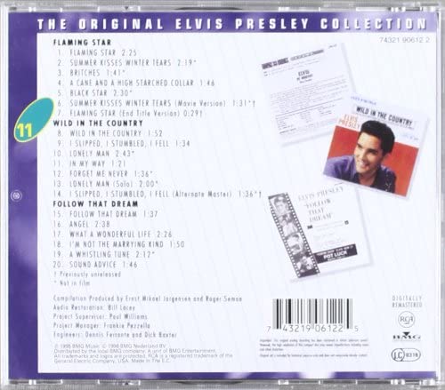 Elvis Presley - Flaming Star / Wild in the Country / Follow That Dream: The Original Elvis Presley Collection, Vol. 11[Audio CD]