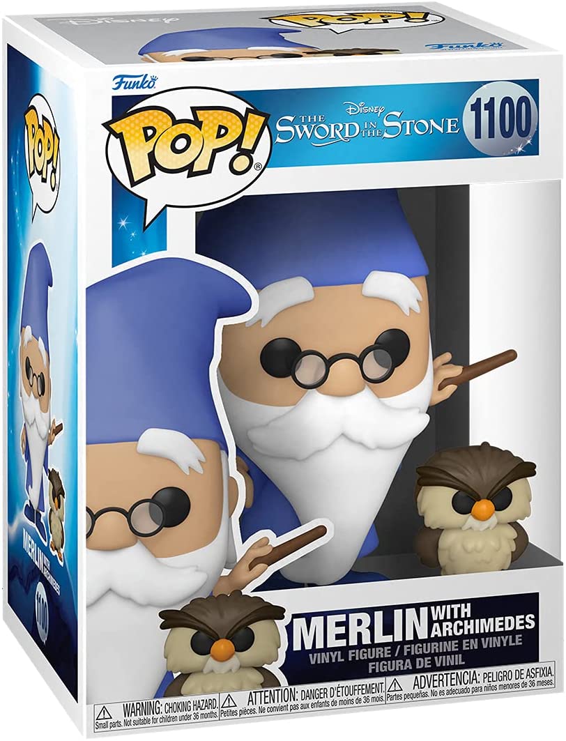 Disney The Sword in the Stone Merlin with Archimedes Funko 49152 Pop! Vinyl #1100