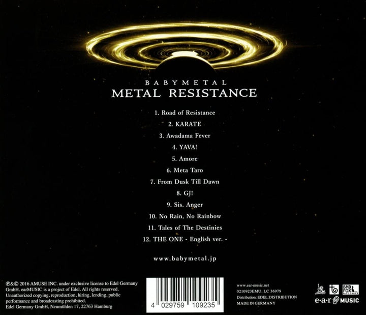 Metal Resistance - BABYMETAL [Audio CD]