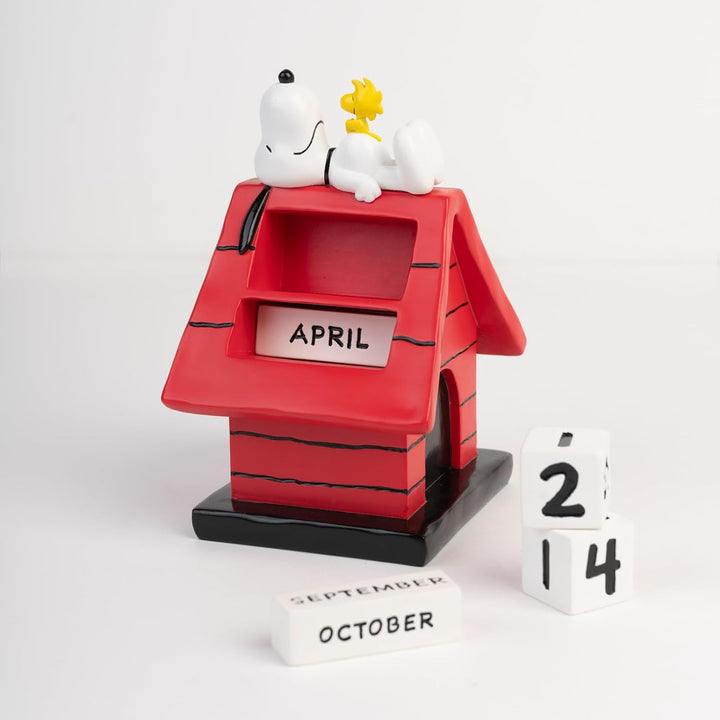 Grupo Erik Snoopy Doghouse Perpetual Calendar | Flip Calendar | Snoopy Calendar