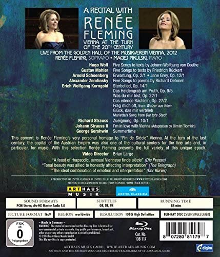 A Recital With Rene Fleming: Vienna at the Turn of the 20th Century [2014] - [Blu-Ray]