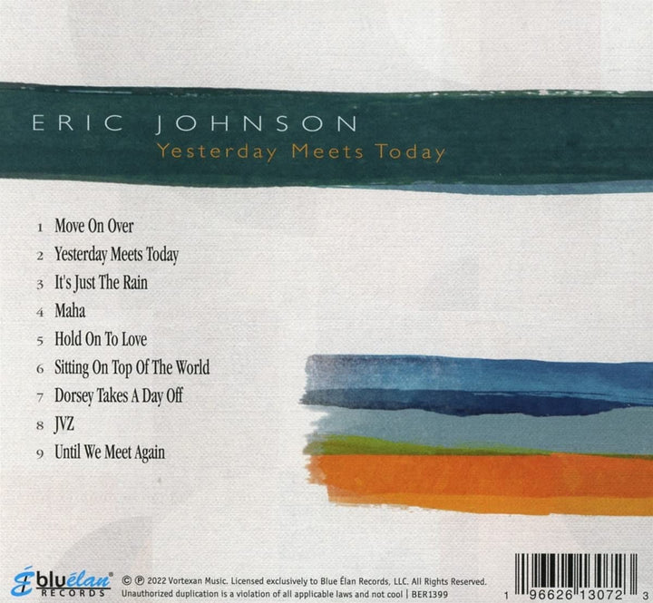 Eric Johnson - Yesterday Meets Today [Audio CD]