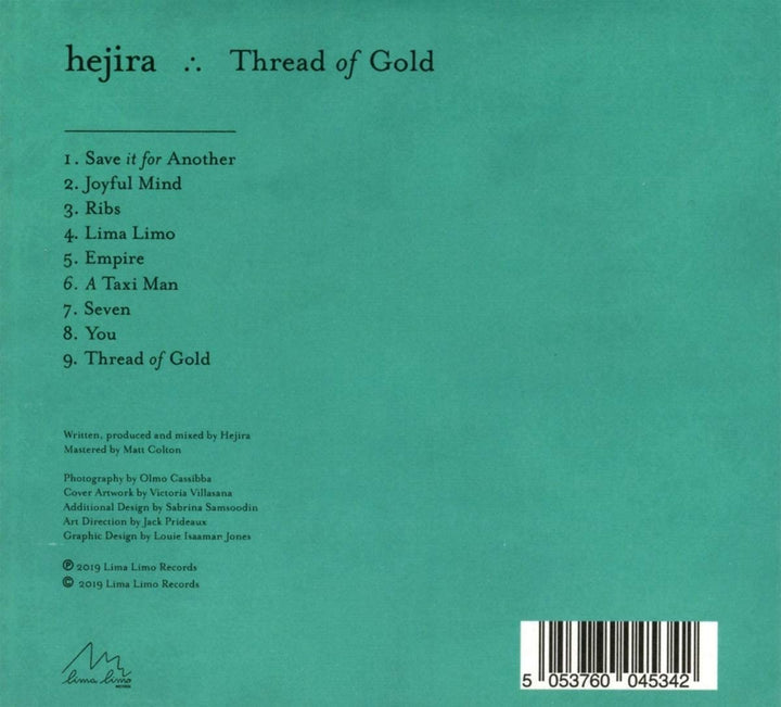 THREAD OF GOLD - HEJIRA [Audio CD]