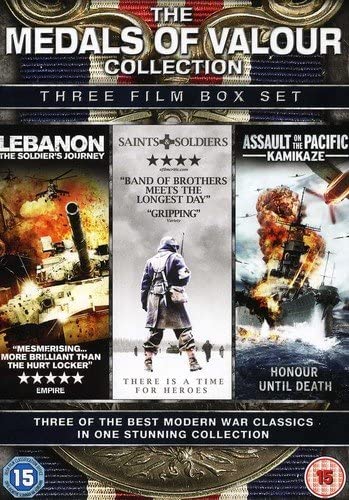 The Medals of Valour Collection - 3 film (Lebanon, Saints & Soldiers, Assault on the Pacific: Kamikaze) - [DVD]