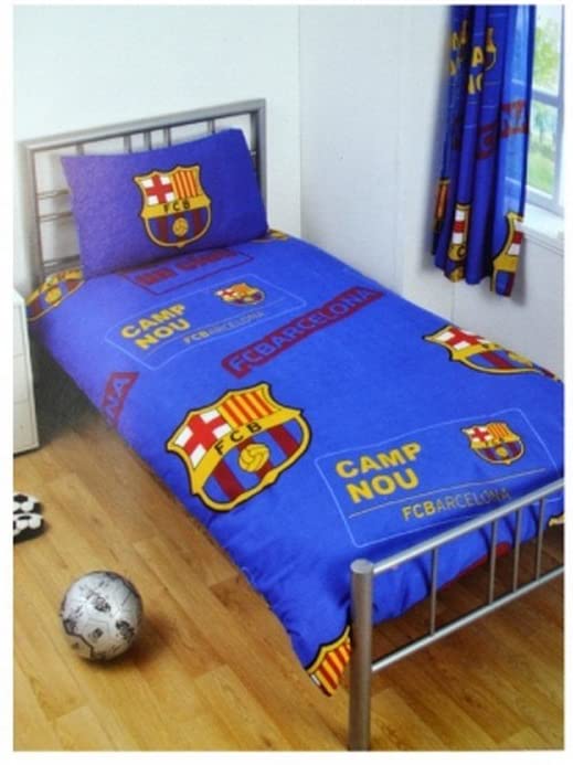 Parure de lit simple officielle Barcelona - Multicolore