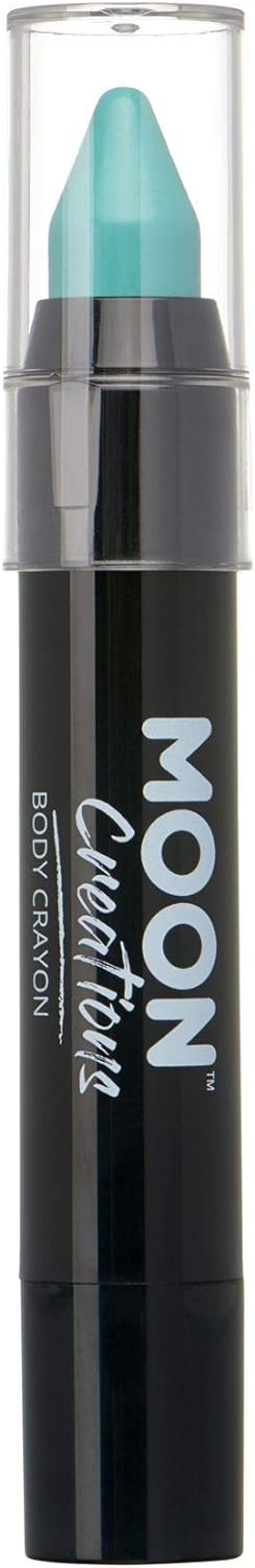 Face Paint Stick Body Crayon for the Face & Body by Moon Creations - Turquoise - Face Paint Makeup for Adults, Kids - 3.5g