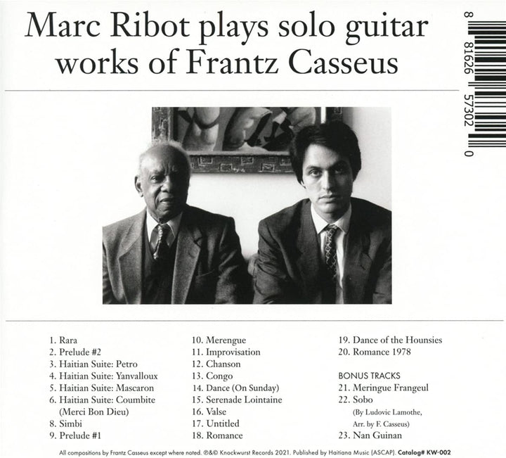 Marc Ribot - Plays Solo Guitar Works Of Frantz Casseus [Audio CD]