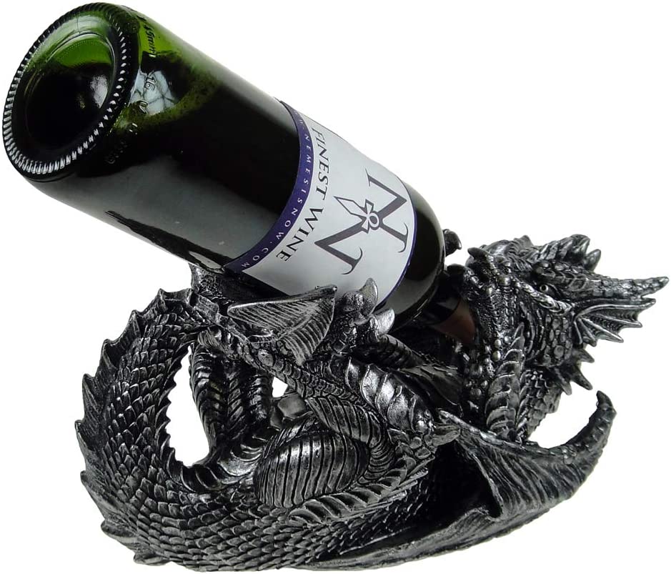 Nemesis Now Guzzlers Dragon Wine Bottle Holder 32cm Black