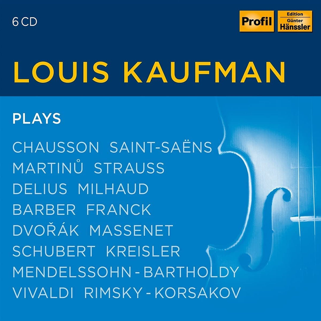 Louis Kaufman - Louis Kaufman Plays [Various] [Profil: PH21019] [Audio CD]