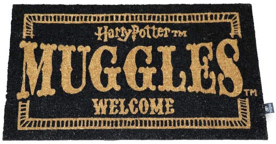 Harry Potter Muggles Welcome Doormat Official Merchandising Reference DD Home Textiles Unisex Adult, Multicoloured (Multicoloured), Single