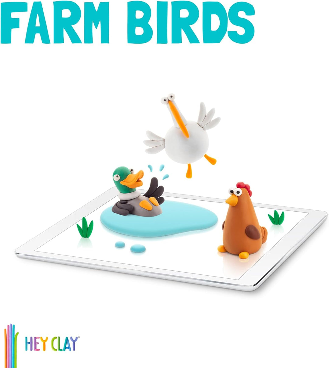 Hey Clay Farm Birds Set