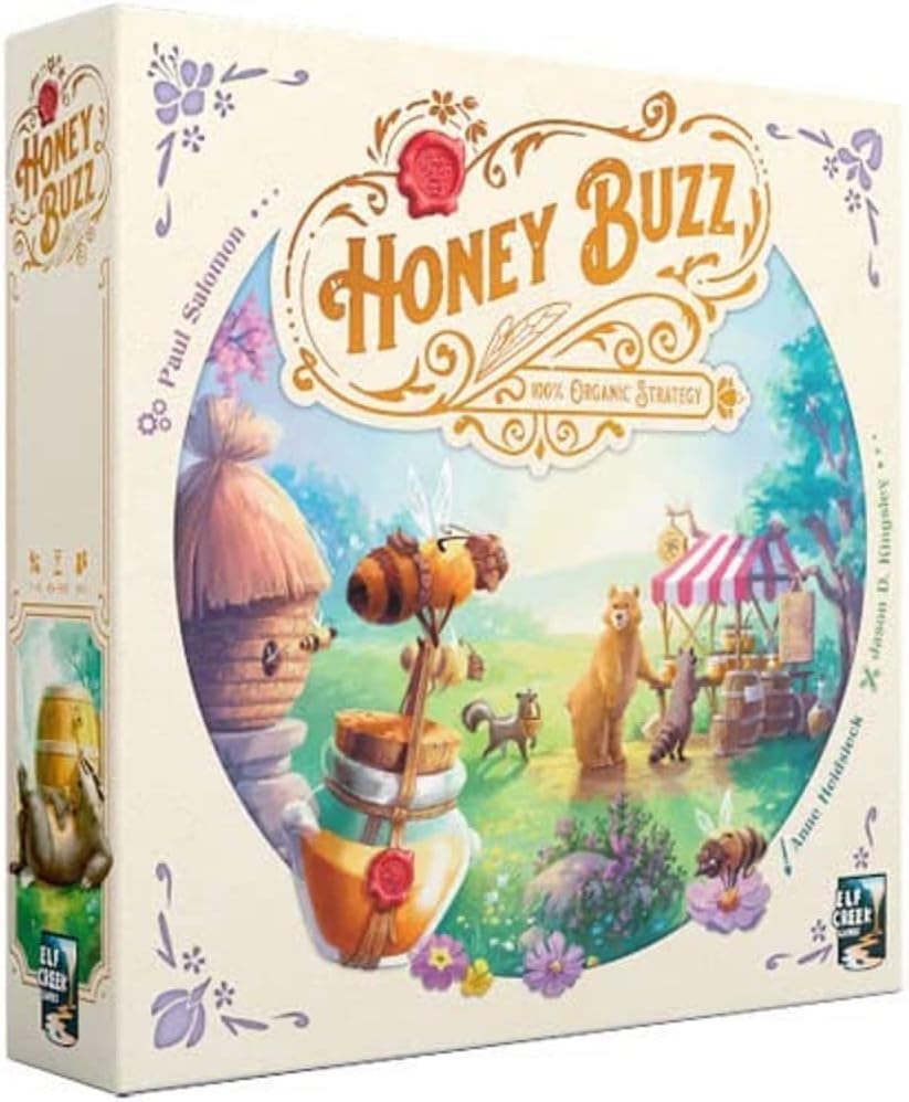 Elf Creek Games | Honey Buzz | Board Game | Ages 10+ | 1-4 Players | 45-90 Minutes Playing Time