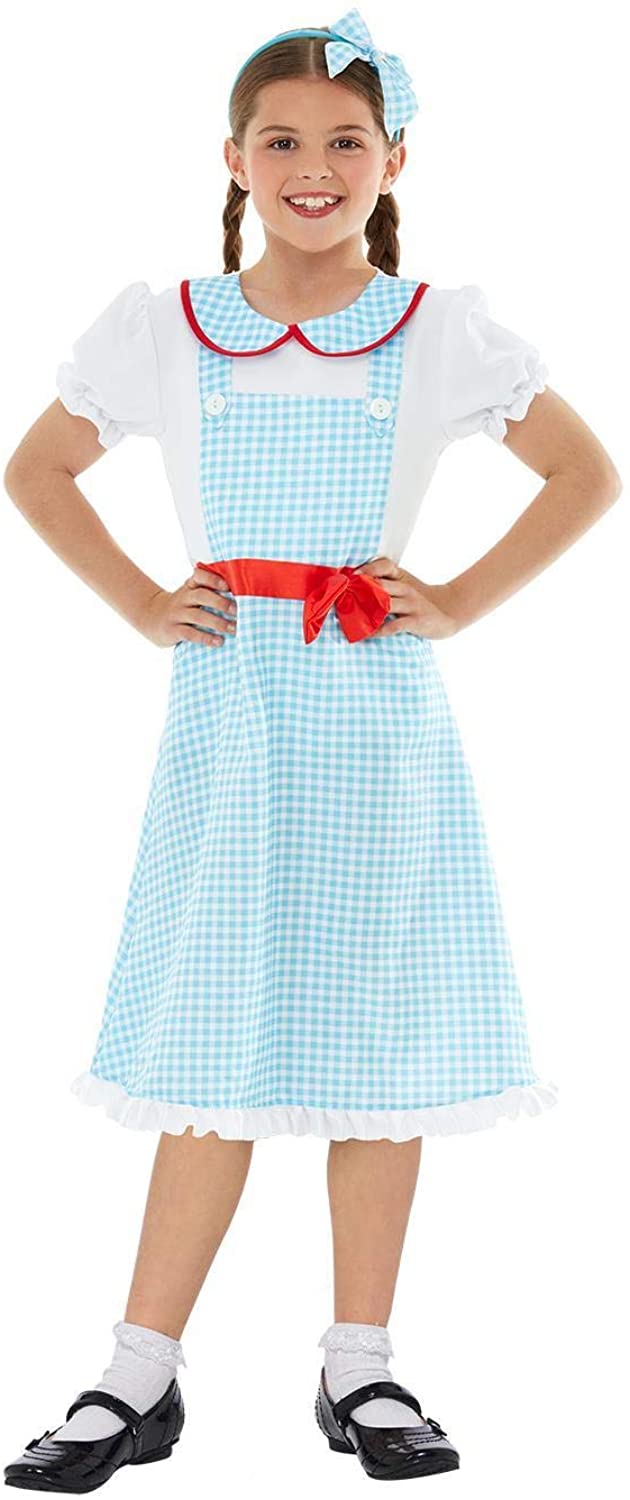 Smiffys 47766L Country Girl Costume L - UK Size 10-12