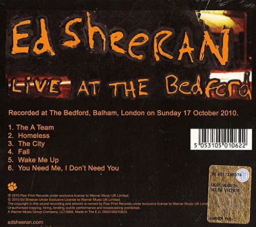 Ed Sheeran - Live At the Bedford [Audio CD]