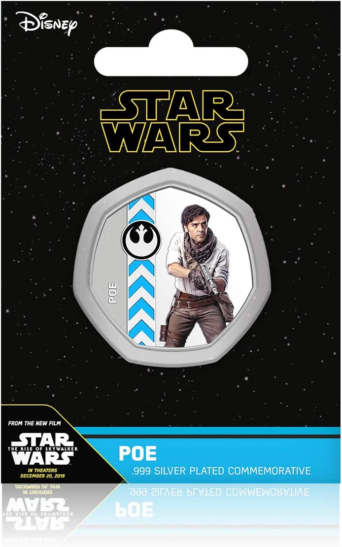 The Koin Club Star Wars Gifts Rise of Skywalker Official Collectable 50p Shaped
