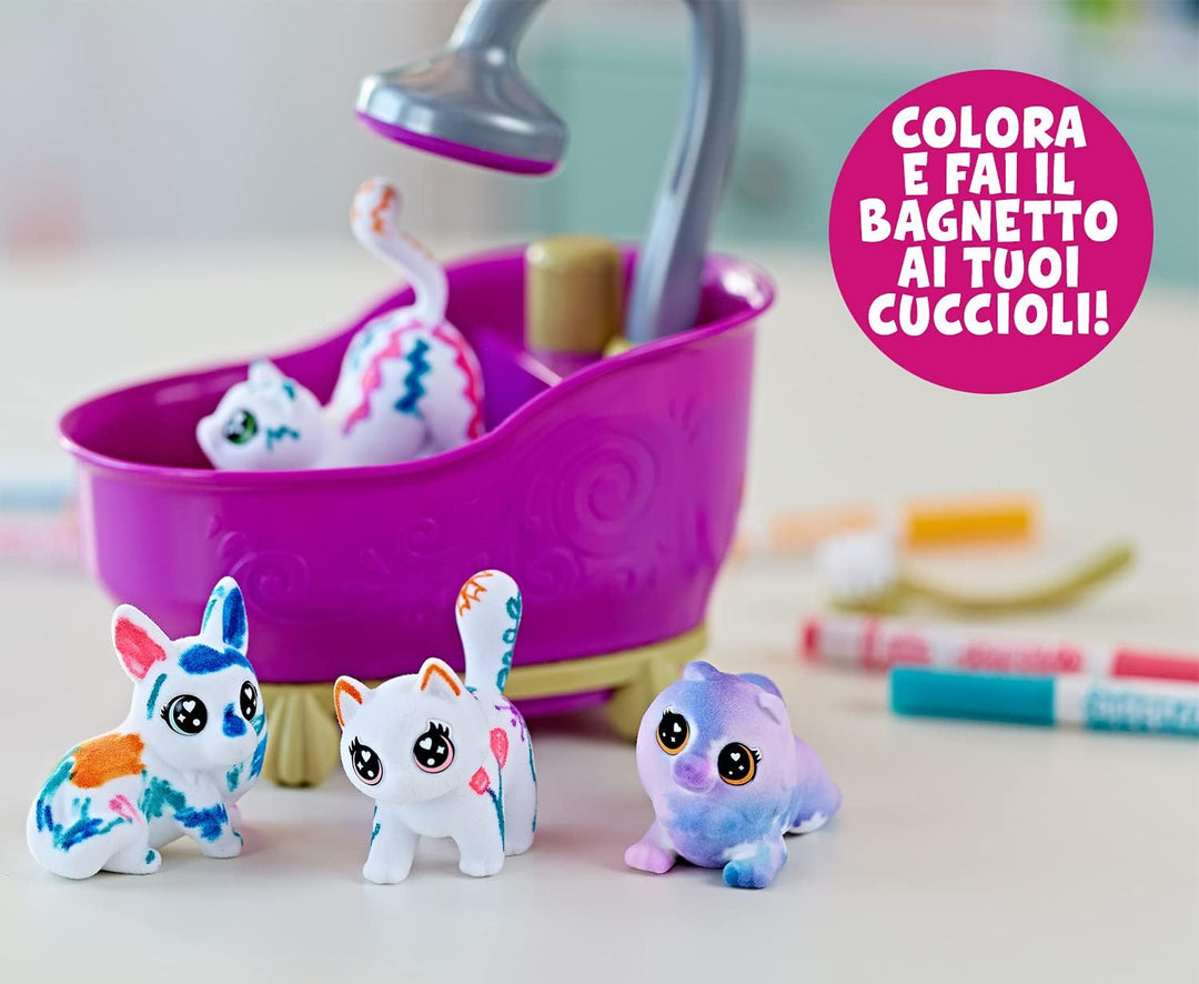 CRAYOLA Washimals Pet Set - Wellness Set for Pet Toy Figures Set for Painting and Bathing, Laundry Salon for Dogs, Rabbits and Cats